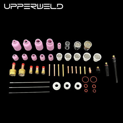 OEM Saldatura Torcia 66PCS TIG Accessori Jumbo Nozzolo ceramico Lente a gas TIG Ricambi