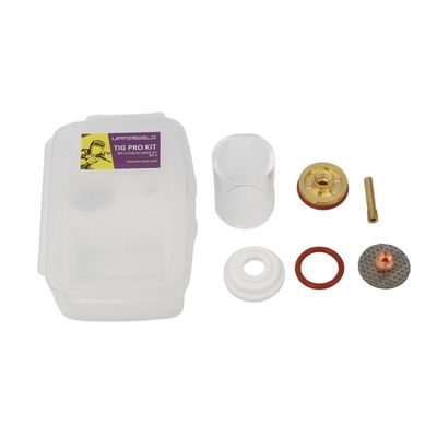 WP17 18 26 Tig accessori di torcia di saldatura Kit di ugelli di vetro rettilineo per Tig