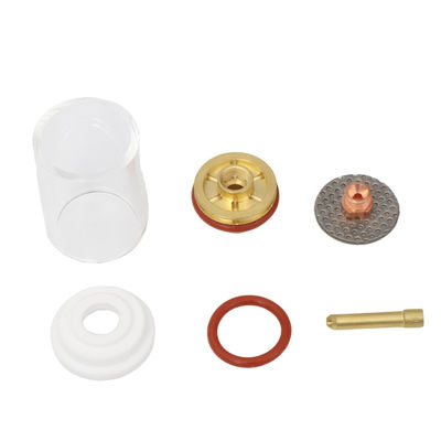 WP17 18 26 Tig accessori di torcia di saldatura Kit di ugelli di vetro rettilineo per Tig