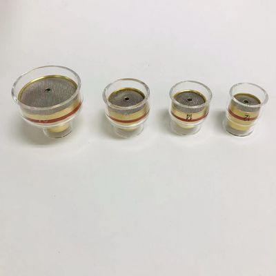 WP17/18/26 TIG Torcia di saldatura Parti di ricambio Nozzolo di quarzo chiaro 16 per efficienza