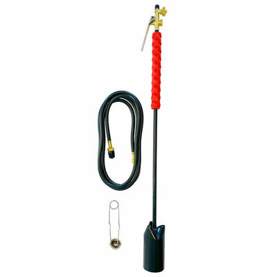 Torcia di riscaldamento a fiamma regolabile in ottone bruciatore di propano bruciatore di erba misura 88,5*23*18,5cm
