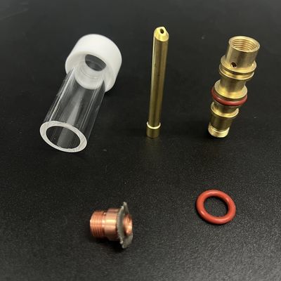 Wp17/18/26 Torcia di saldatura Tig Kit di ugello trasparente tipo integrato L 47 1.6 per bicchieri di vetro