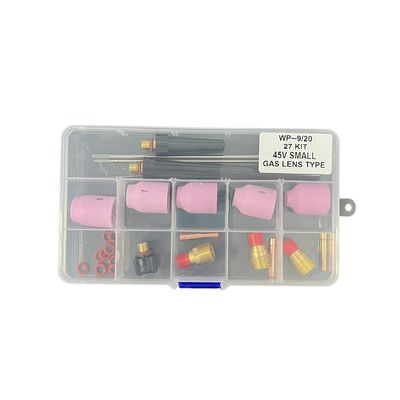 Pink UPPERWELD 27PCS TIG Saldatura Torcia accessori Serie 53N ugello ceramico TIG Ricambi includono lenti a gas