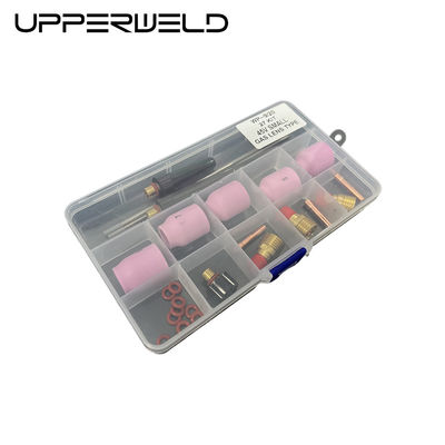 Pink UPPERWELD 27PCS TIG Saldatura Torcia accessori Serie 53N ugello ceramico TIG Ricambi includono lenti a gas