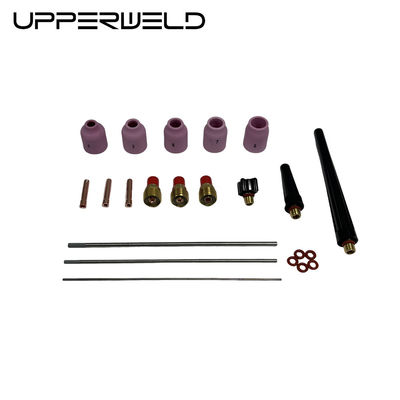 Pink UPPERWELD 27PCS TIG Saldatura Torcia accessori Serie 53N ugello ceramico TIG Ricambi includono lenti a gas