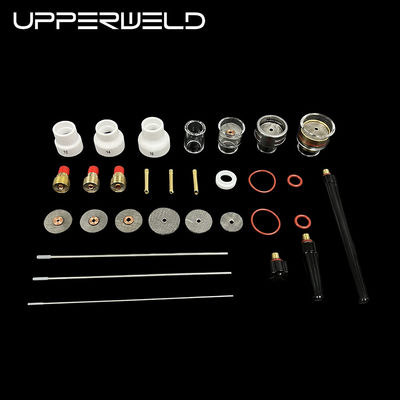 Accessori per torce di saldatura 48PCS Nozzolo trasparente Parti di ricambio inclusi Collet Upperweld