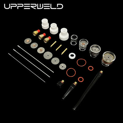 Accessori per torce di saldatura 48PCS Nozzolo trasparente Parti di ricambio inclusi Collet Upperweld