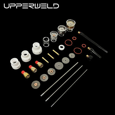 Accessori per torce di saldatura 48PCS Nozzolo trasparente Parti di ricambio inclusi Collet Upperweld