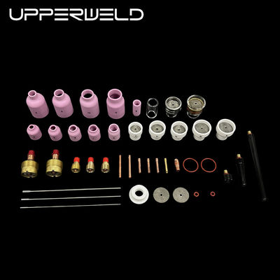57PCS TIG accessori di torcia di saldatura ugello in ceramica grande TIG ricambi in rosa