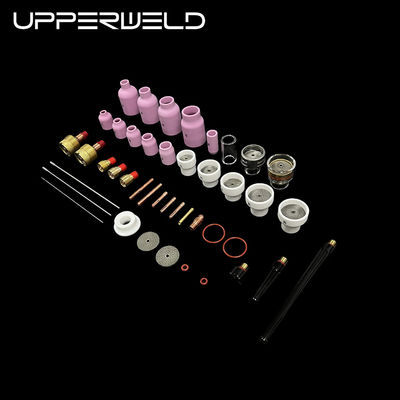 57PCS TIG accessori di torcia di saldatura ugello in ceramica grande TIG ricambi in rosa
