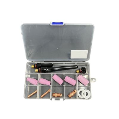 Accessori di torcia di saldatura rosa 16PCS TIG per ugelli in ceramica della serie 13N di lunga durata