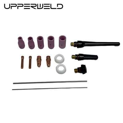 Accessori di torcia di saldatura rosa 16PCS TIG per ugelli in ceramica della serie 13N di lunga durata