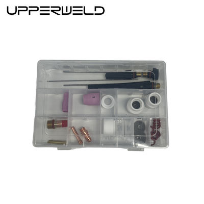 24PCS Alumina e ugello trasparente TIG Torcia di saldatura Parti di ricambio per supporto personalizzato
