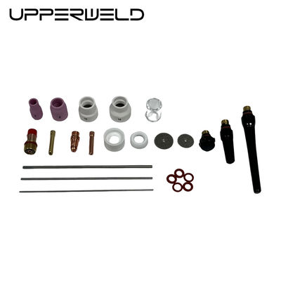 24PCS Alumina e ugello trasparente TIG Torcia di saldatura Parti di ricambio per supporto personalizzato