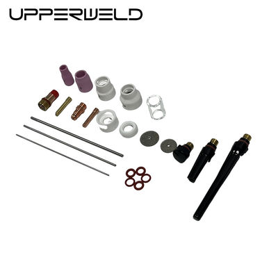 24PCS Alumina e ugello trasparente TIG Torcia di saldatura Parti di ricambio per supporto personalizzato