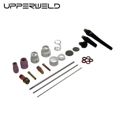 24PCS Alumina e ugello trasparente TIG Torcia di saldatura Parti di ricambio per supporto personalizzato