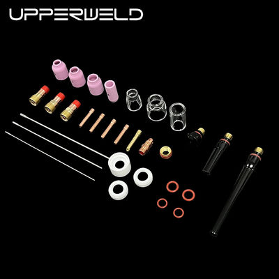 53N Seramica e nozzolo trasparente TIG Ricambi 38PCS TIG accessori di torcia di saldatura