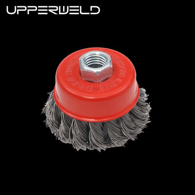 Supporto personalizzato Spazzola a ruota di filo torto da 3 pollici per materiali di consumo di saldatura M14 * 75 * 2 mm