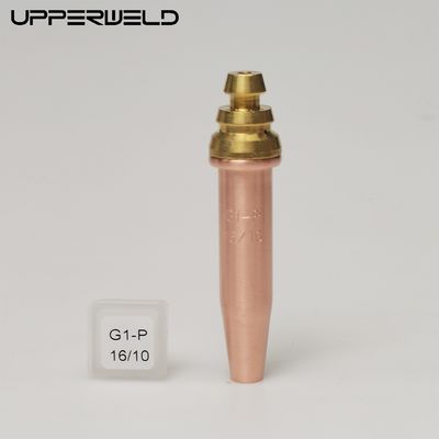 16/10 Taglia Arancio Acetilene Punti di taglio Francese Taglio ugello Saldatura a gas Punti G1-P