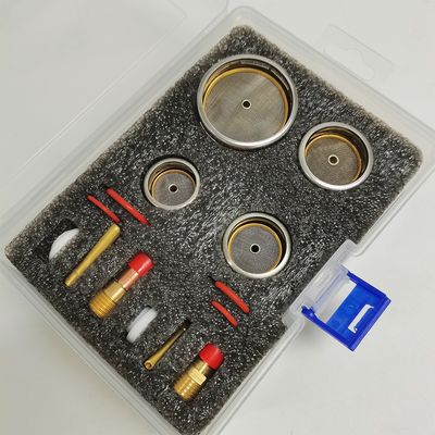 TIG Accessori di saldatura 26pc Kit Lenti a gas per WP9 20 WP 17 18 26 TIG Clear Champagne Nozzle