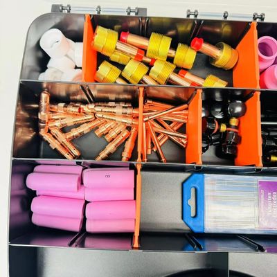 Accessori di saldatura Kit di torce a tig superiore con scudo termico e corpo a colletto di lente a gas grande
