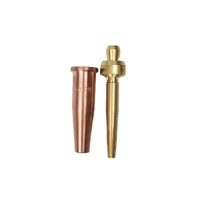 Tipo di saldatura Accesori di torcia di saldatura ugello di acetilene in ottone per GPN superiore 2 dimensioni