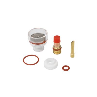 Consumabili per tazze TIG resistenti WP17 18 26 TIG Kit di ugelli trasparenti per champagne con corpo a colletto