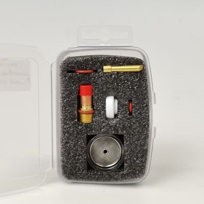 Consumabili per tazze TIG resistenti WP17 18 26 TIG Kit di ugelli trasparenti per champagne con corpo a colletto