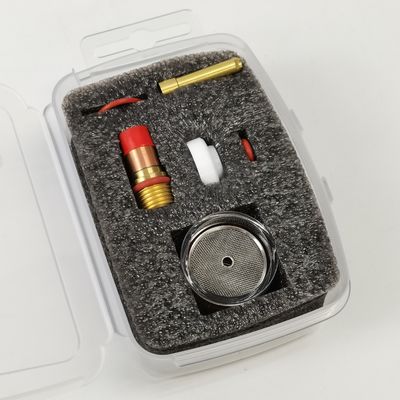 Consumabili per tazze TIG resistenti WP17 18 26 TIG Kit di ugelli trasparenti per champagne con corpo a colletto