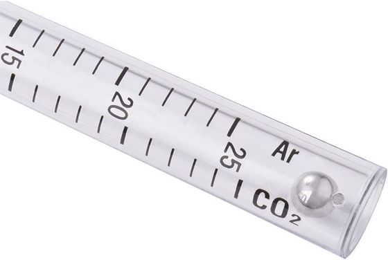 Testatore di scala di flusso di gas di CO2 di argon accurato e durevole per TIG MIG Range di saldatura 0-25L/min