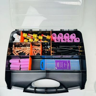 Set avanzato di torce di saldatura TIG con tazza di ceramica e ugello trasparente 17 18 26 74 kit