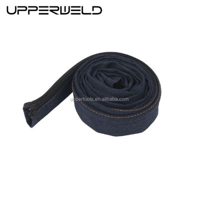 4m TIG Saldatura Torcia Cable Cover Con Cowboy Zipper Jacket Stile Blu
