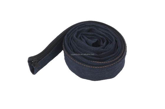 4m TIG Saldatura Torcia Cable Cover Con Cowboy Zipper Jacket Stile Blu