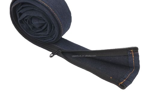 4m TIG Saldatura Torcia Cable Cover Con Cowboy Zipper Jacket Stile Blu