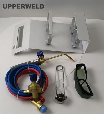 Kit di torce per il riscaldamento di cilindri di ossigeno portatili con occhiali di sicurezza e temperatura di 3550°C