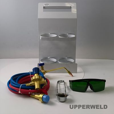 Kit di torce per il riscaldamento di cilindri di ossigeno portatili con occhiali di sicurezza e temperatura di 3550°C